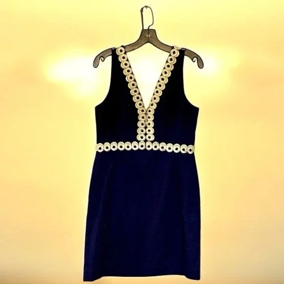 alyce paris black and gold dress Lilly Pulitzer Cameron Popover Dress main image 0